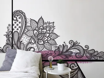 TEXTILE LACE - Vinyl or fyber glass wallpaper by N.O.W. Edizioni - view 2